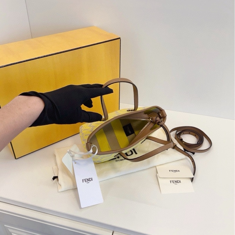 【全新全套🧡帶吊牌🆕】Fendi 新款mini roll老花迷你菜籃子tote 手提包-6
