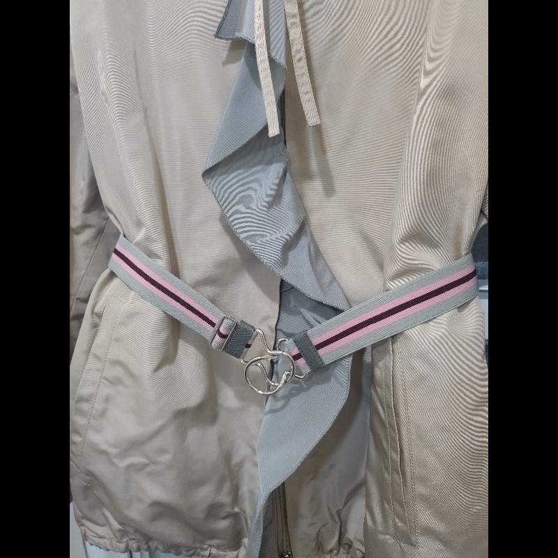 Prada 駝布拉鍊有帽尼龍外套-10