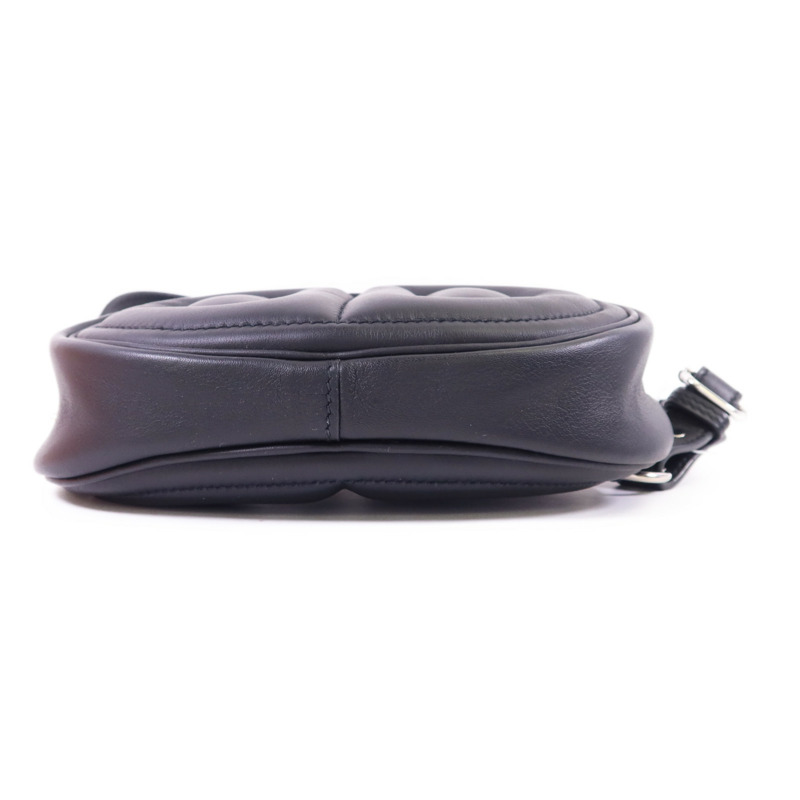 HERMES Swift皮革In The Loop Belt Bag銀扣腰包Noir-3