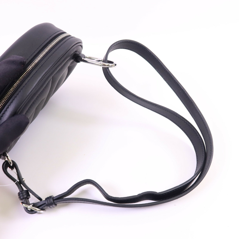 HERMES Swift皮革In The Loop Belt Bag銀扣腰包Noir-4