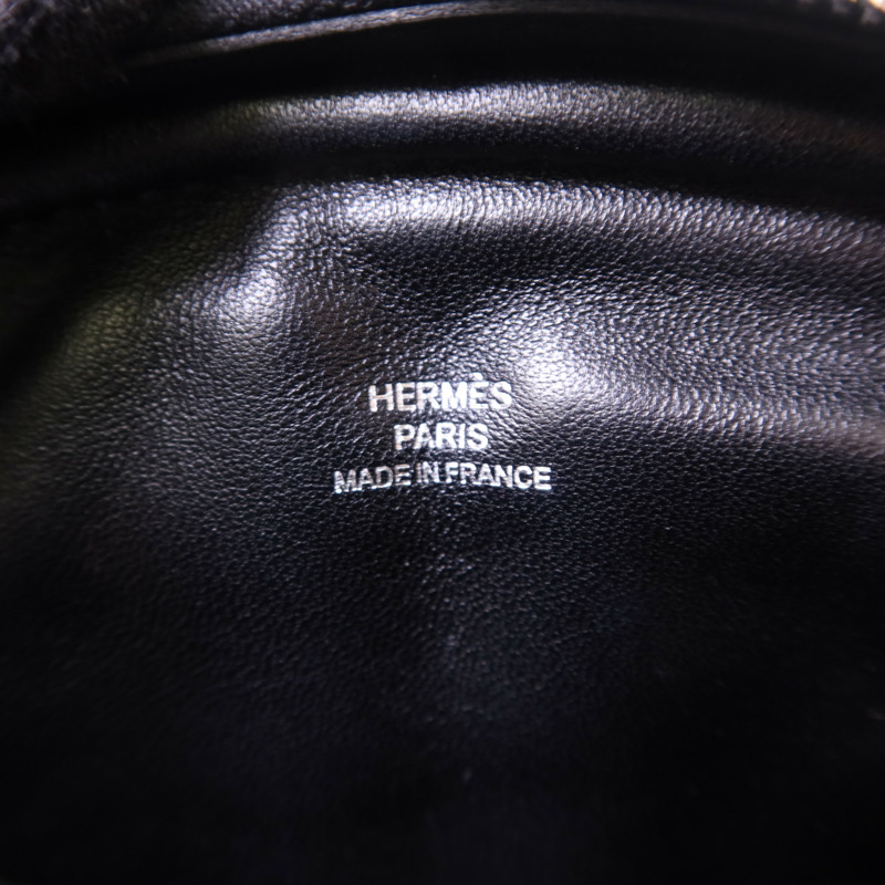 HERMES Swift皮革In The Loop Belt Bag銀扣腰包Noir-6