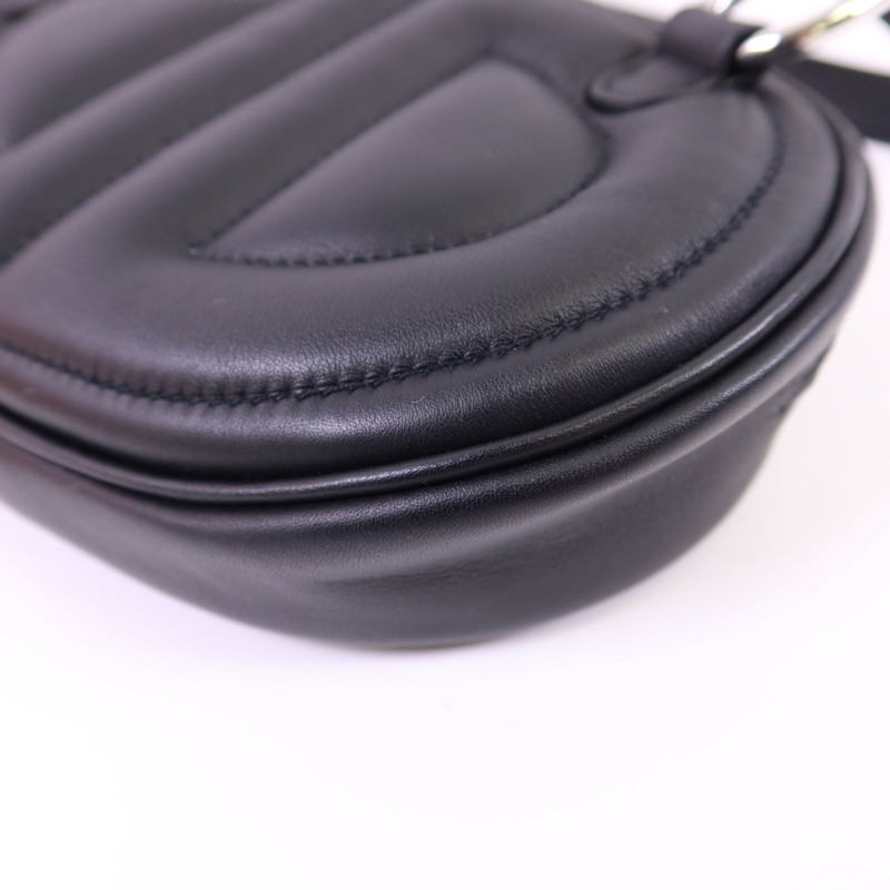 HERMES Swift皮革In The Loop Belt Bag銀扣腰包Noir-13