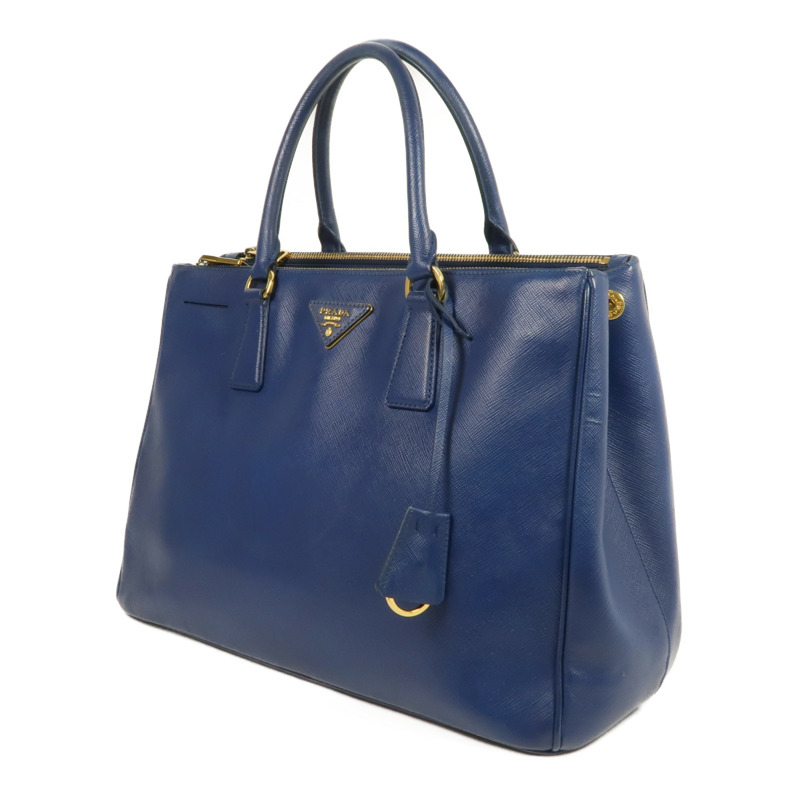 PRADA Saffiano皮革Galleria金扣手挽袋-1