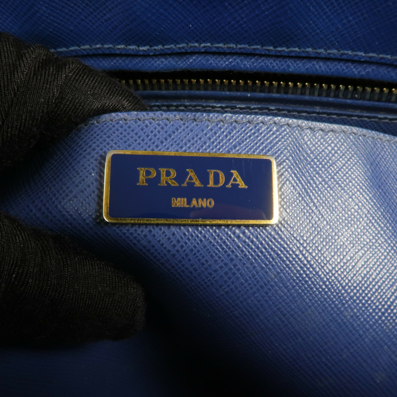 PRADA Saffiano皮革Galleria金扣手挽袋-5