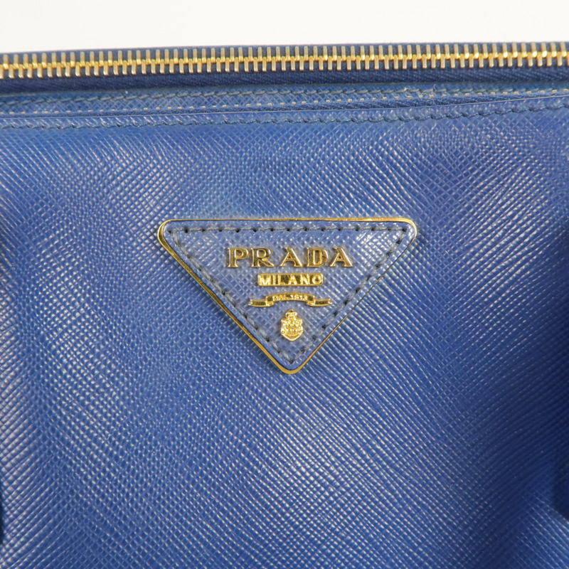 PRADA Saffiano皮革Galleria金扣手挽袋-7