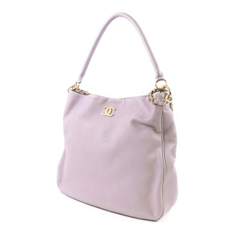CHANEL 牛皮皮革2 Way Shoulder Bag金扣手挽肩背兩用袋-2
