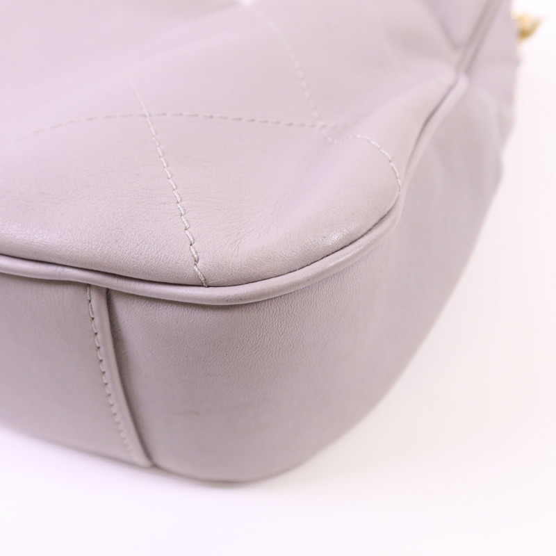 CHANEL 牛皮皮革2 Way Shoulder Bag金扣手挽肩背兩用袋-13