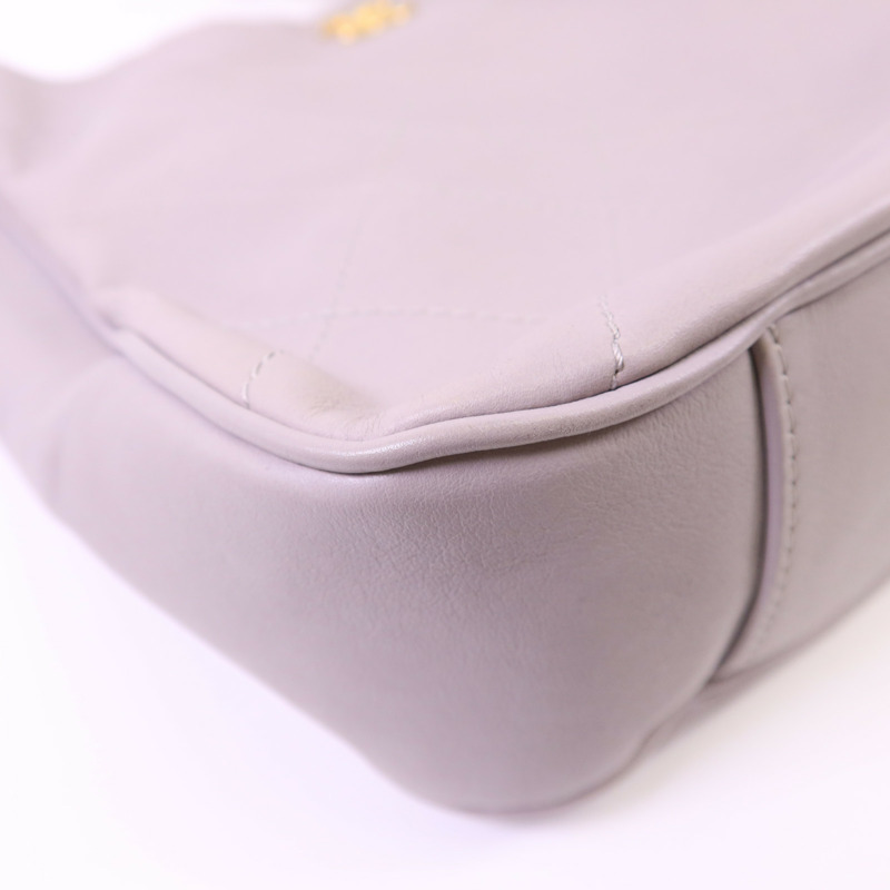 CHANEL 牛皮皮革2 Way Shoulder Bag金扣手挽肩背兩用袋-14