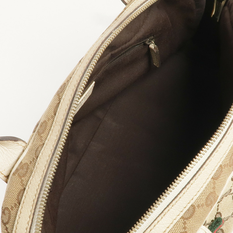 GUCCI 帆布Princy金扣肩背袋/手挽袋-4