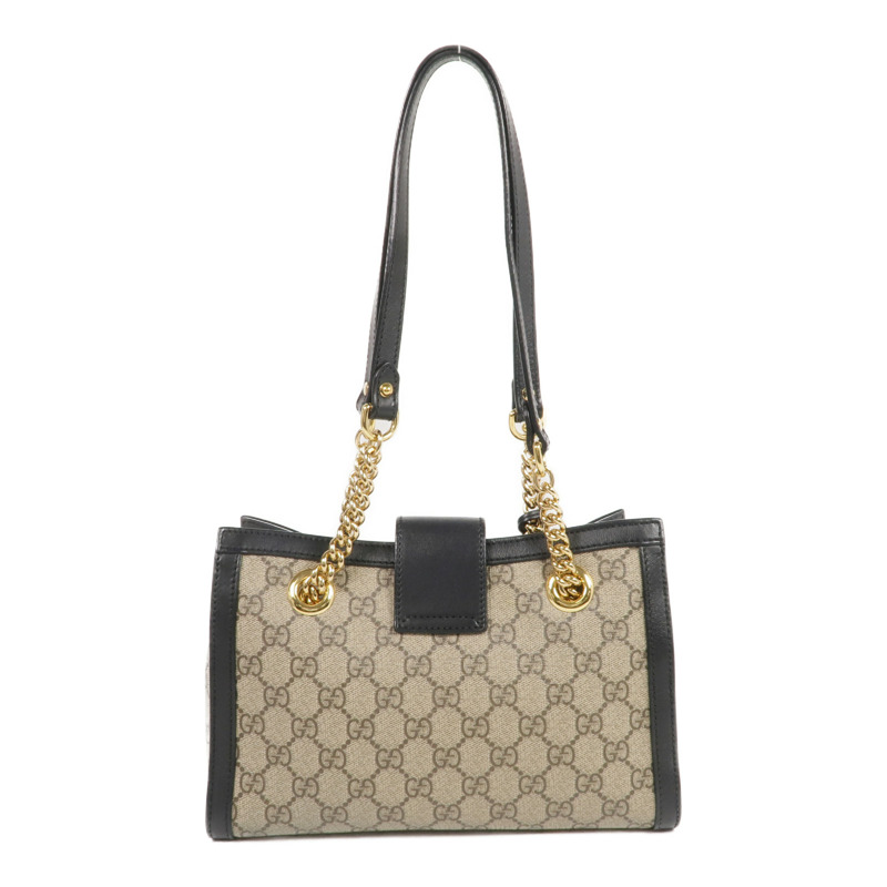 GUCCI 塗層帆布Padlock GG Small金扣肩背袋-2