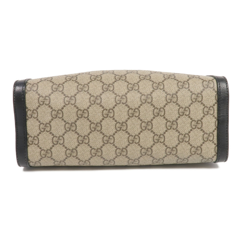GUCCI 塗層帆布Padlock GG Small金扣肩背袋-3