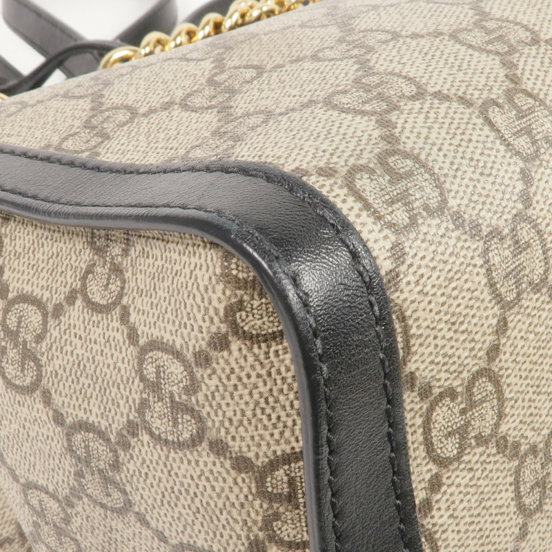 GUCCI 塗層帆布Padlock GG Small金扣肩背袋-12