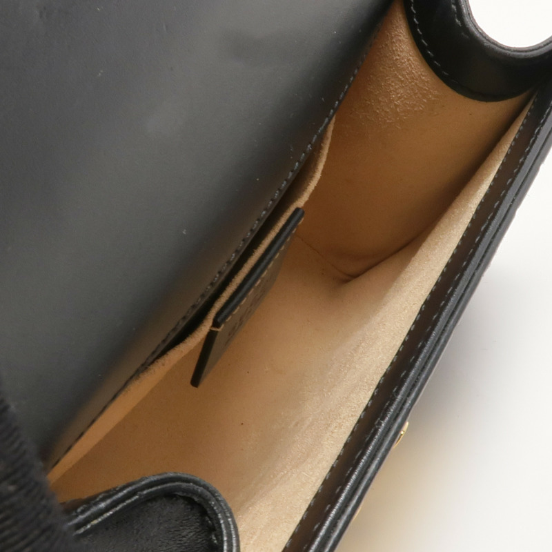 GUCCI 牛皮皮革Padlock Small金扣鏈帶肩背袋-4