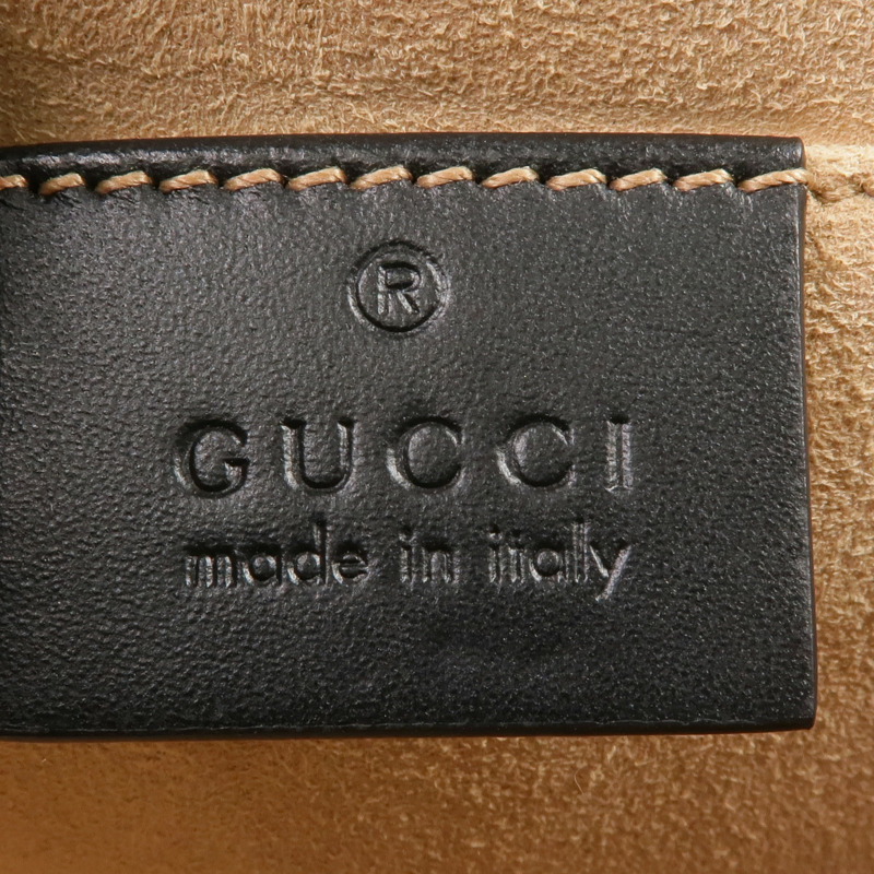 GUCCI 牛皮皮革Padlock Small金扣鏈帶肩背袋-5
