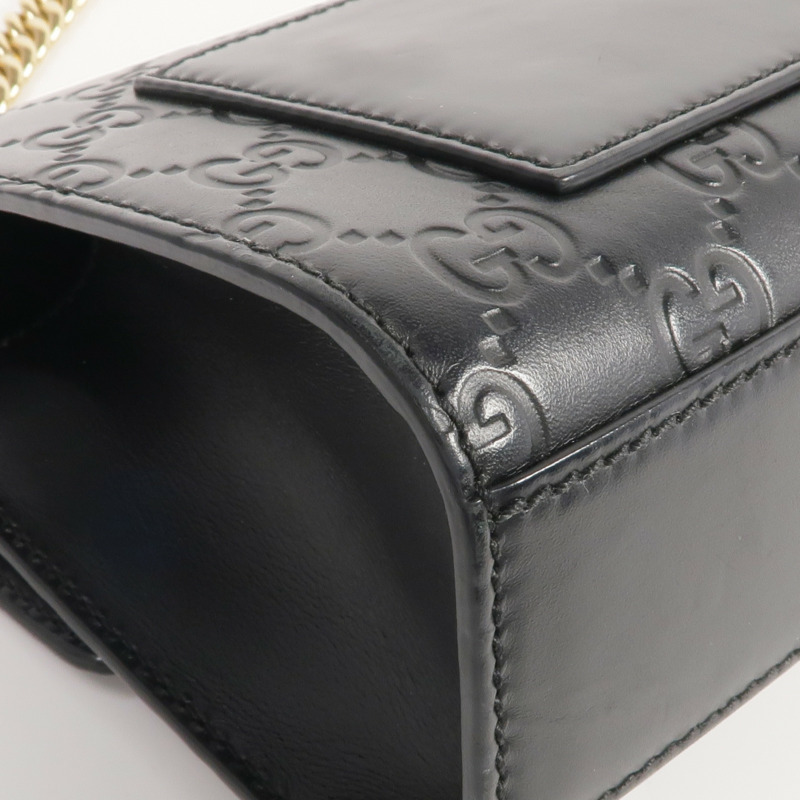 GUCCI 牛皮皮革Padlock Small金扣鏈帶肩背袋-12