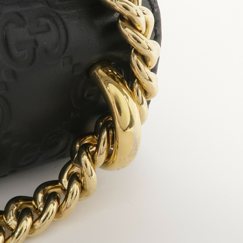 GUCCI 牛皮皮革Padlock Small金扣鏈帶肩背袋-14