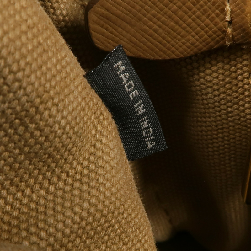 PRADA 帆布Prada Canapa Tote Bag金扣手挽肩背兩用袋-7