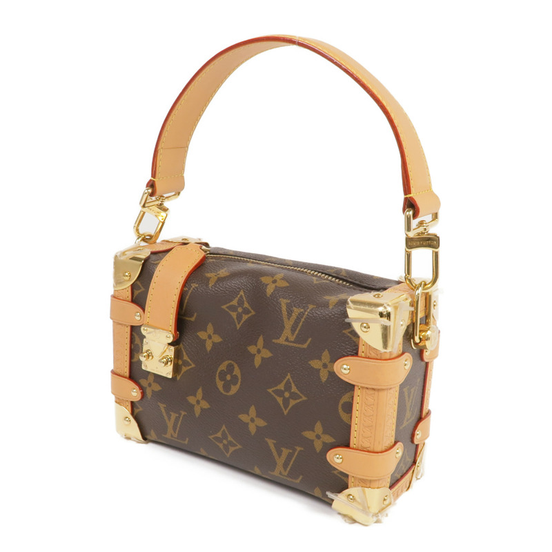 LOUIS VUITTON Monogram Side Trunk PM金扣手挽肩背兩用袋-1