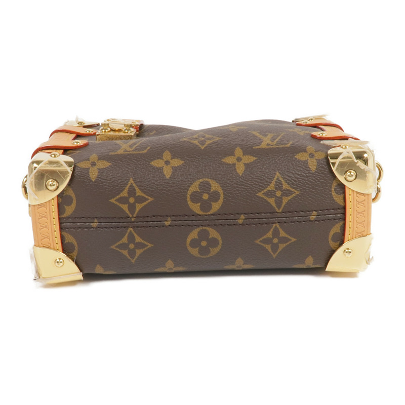 LOUIS VUITTON Monogram Side Trunk PM金扣手挽肩背兩用袋-3