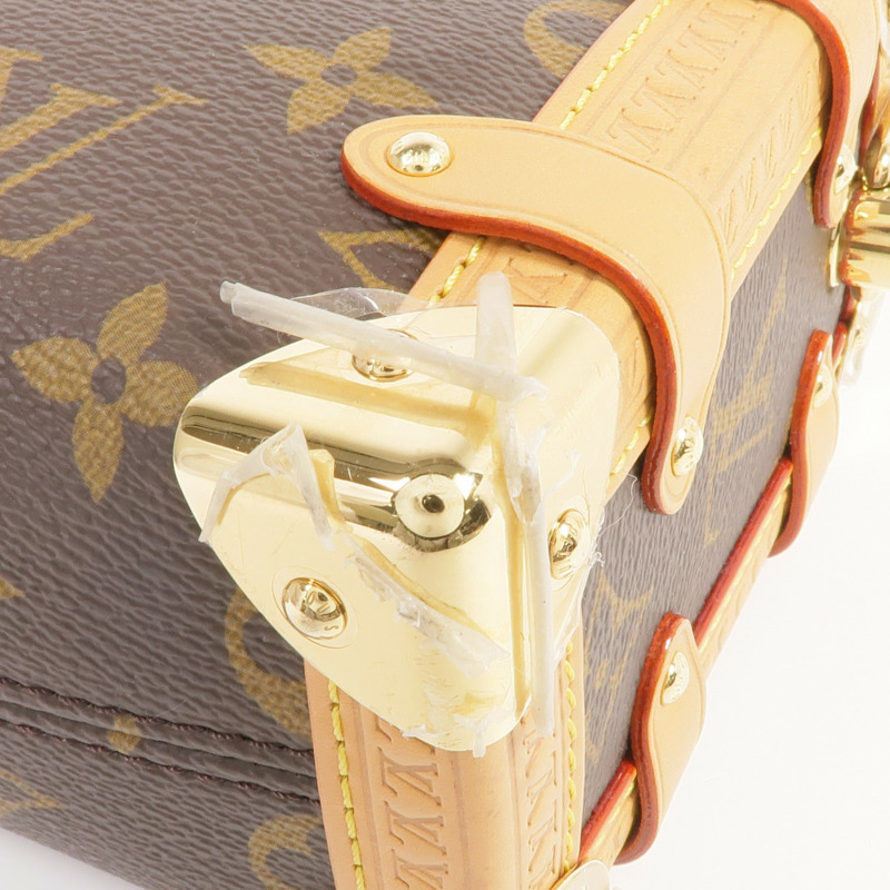 LOUIS VUITTON Monogram Side Trunk PM金扣手挽肩背兩用袋-8