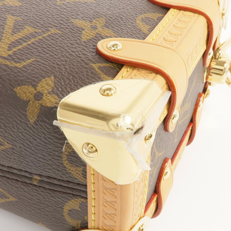 LOUIS VUITTON Monogram Side Trunk PM金扣手挽肩背兩用袋-10