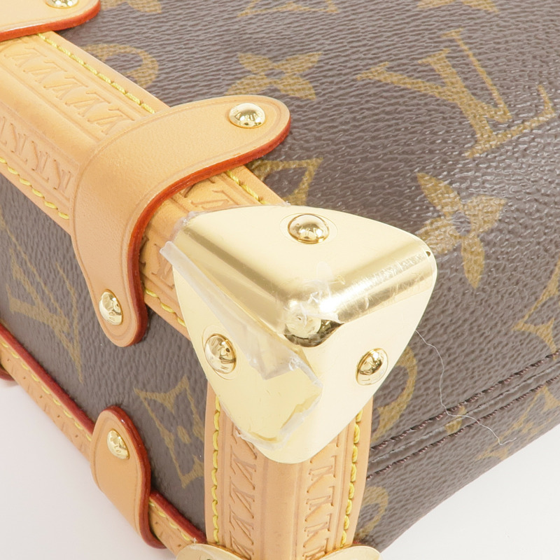 LOUIS VUITTON Monogram Side Trunk PM金扣手挽肩背兩用袋-11