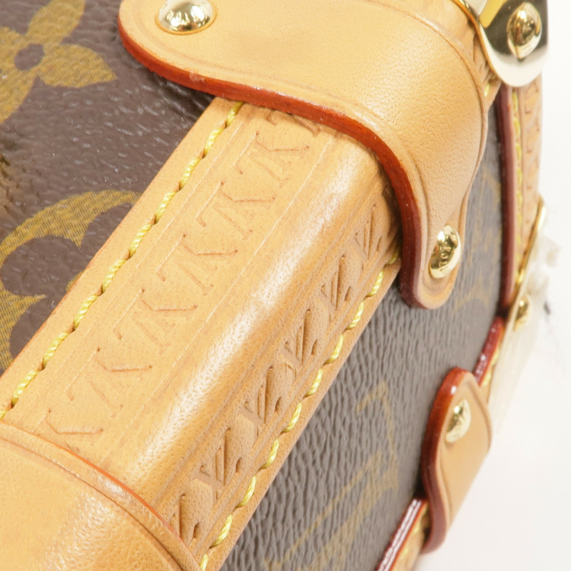 LOUIS VUITTON Monogram Side Trunk PM金扣手挽肩背兩用袋-15