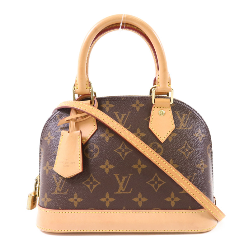 LOUIS VUITTON Monogram Alma BB金扣手挽肩背兩用袋-0