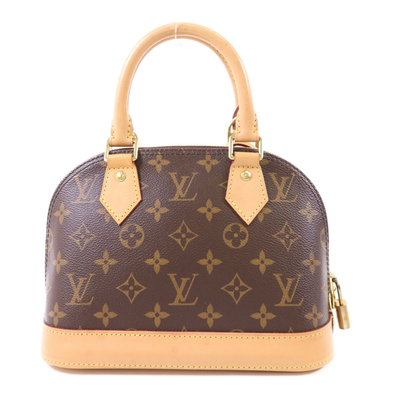 LOUIS VUITTON Monogram Alma BB金扣手挽肩背兩用袋-1