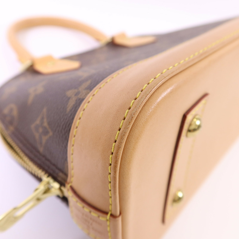 LOUIS VUITTON Monogram Alma BB金扣手挽肩背兩用袋-15