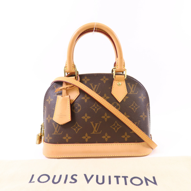 LOUIS VUITTON Monogram Alma BB金扣手挽肩背兩用袋-23