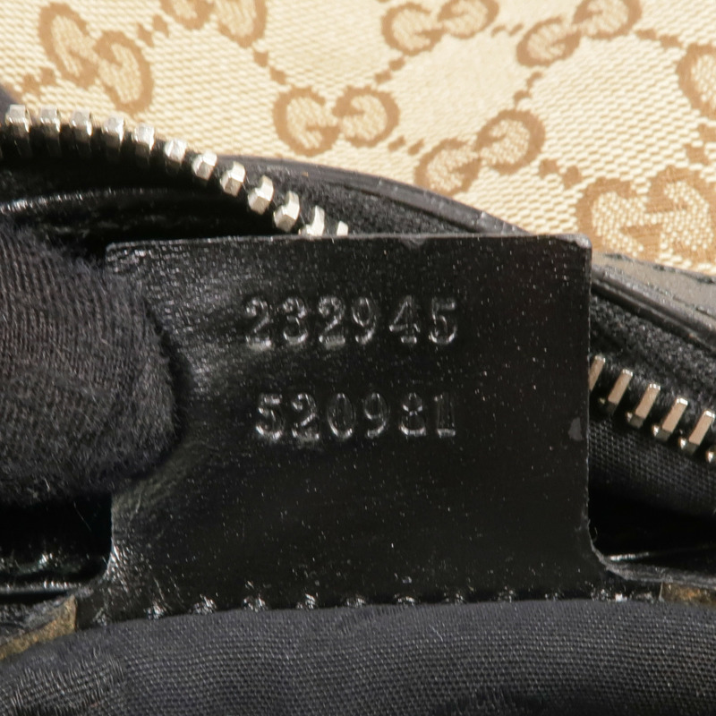 GUCCI 帆布GG Hobo Bag金扣肩背袋-6