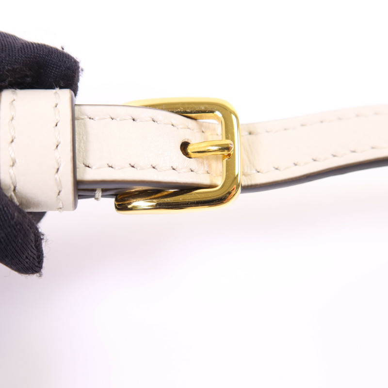 GUCCI 塗層帆布Horsebit 1955 Mini金扣肩背袋-9