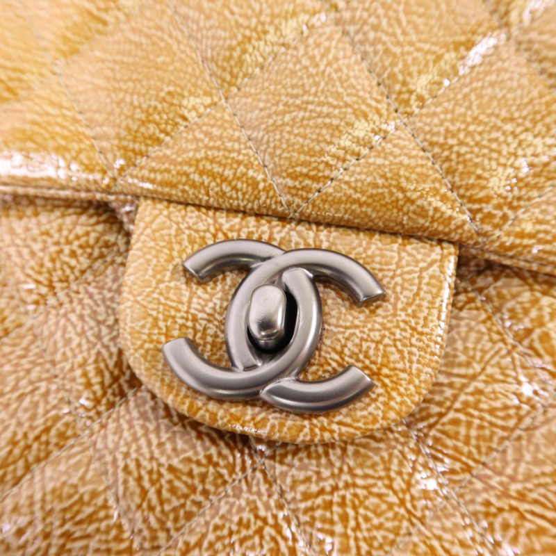 CHANEL 牛皮皮革Shoulder Bag銀扣鏈帶肩背袋-9