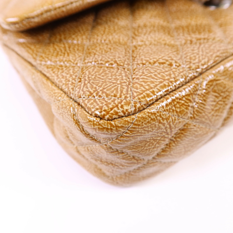 CHANEL 牛皮皮革Shoulder Bag銀扣鏈帶肩背袋-12