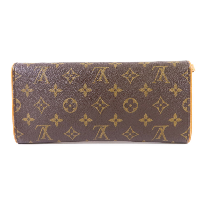 LOUIS VUITTON Monogram Pochette Twin GM金扣肩背袋-1