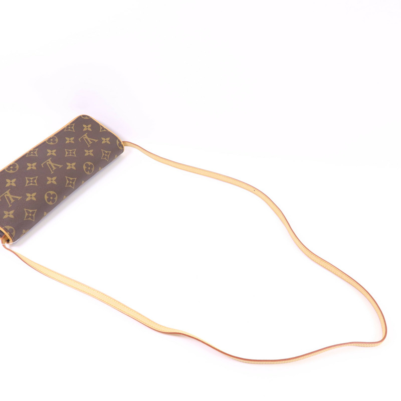 LOUIS VUITTON Monogram Pochette Twin GM金扣肩背袋-4
