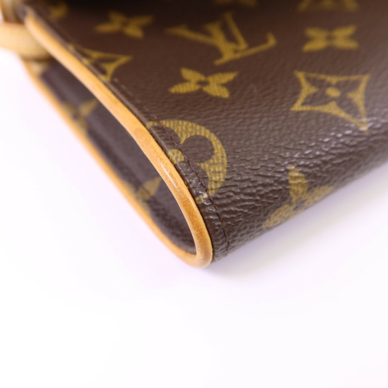 LOUIS VUITTON Monogram Pochette Twin GM金扣肩背袋-10