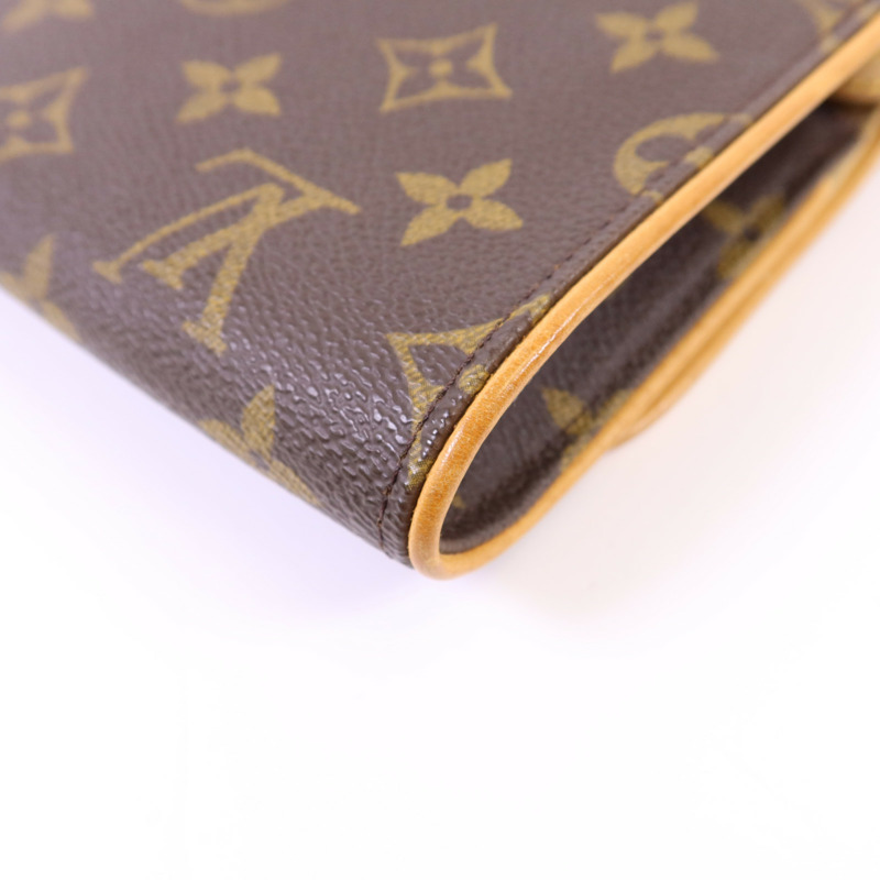 LOUIS VUITTON Monogram Pochette Twin GM金扣肩背袋-11