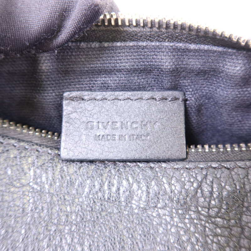 GIVENCHY 牛皮皮革Pandora Mini銀扣鏈帶肩背袋-6