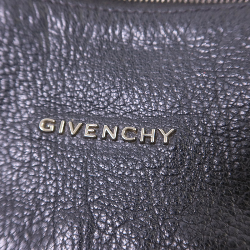 GIVENCHY 牛皮皮革Pandora Mini銀扣鏈帶肩背袋-9