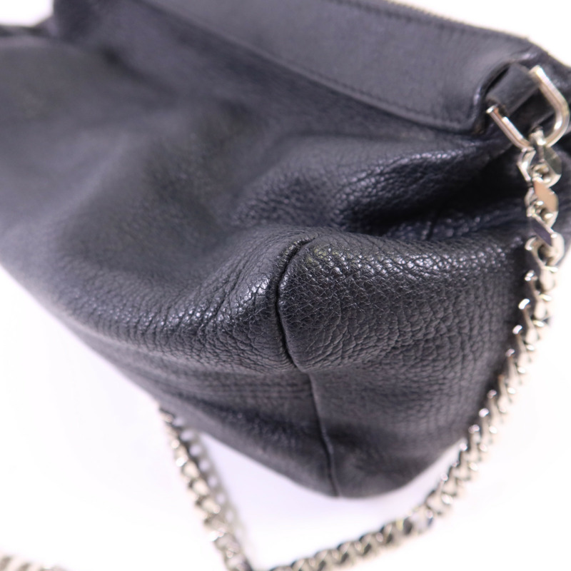 GIVENCHY 牛皮皮革Pandora Mini銀扣鏈帶肩背袋-12