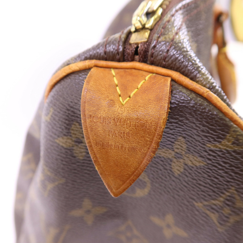 LOUIS VUITTON Monogram Speedy 35金扣手挽袋-6