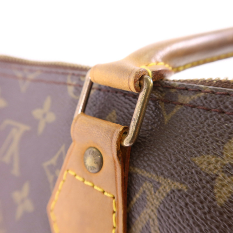 LOUIS VUITTON Monogram Speedy 35金扣手挽袋-11