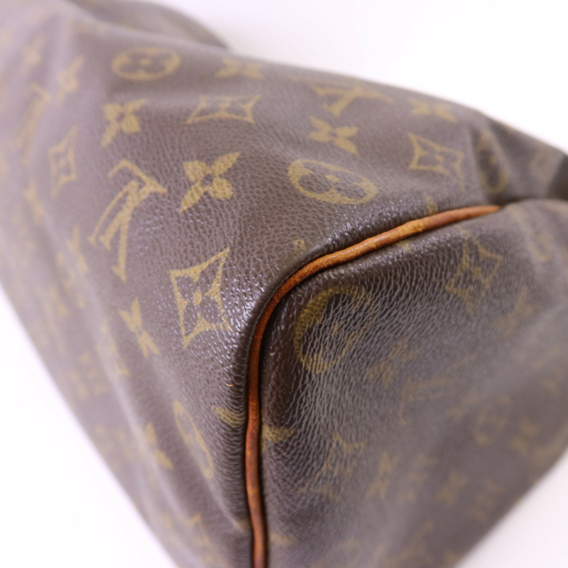 LOUIS VUITTON Monogram Speedy 35金扣手挽袋-12