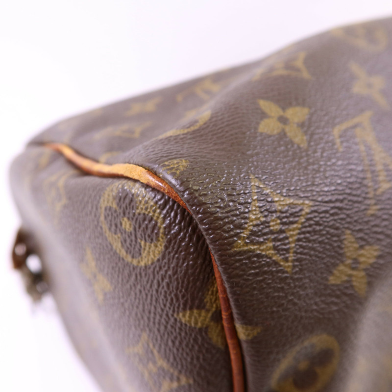 LOUIS VUITTON Monogram Speedy 35金扣手挽袋-13