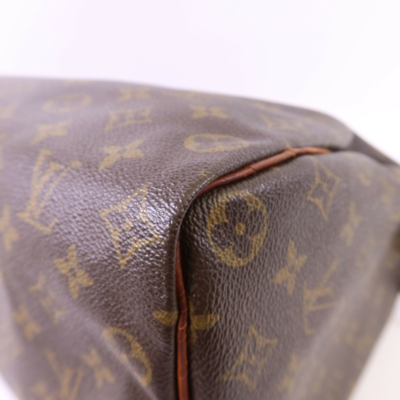 LOUIS VUITTON Monogram Speedy 35金扣手挽袋-14