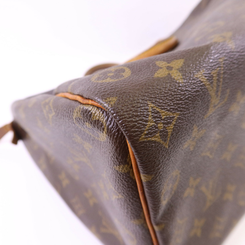 LOUIS VUITTON Monogram Speedy 35金扣手挽袋-15