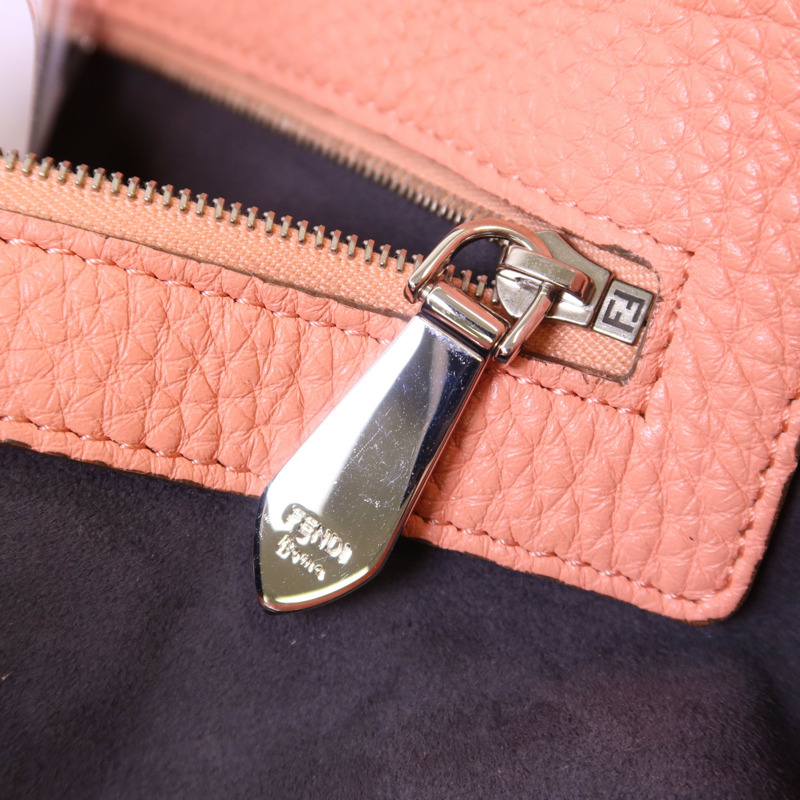 FENDI 牛皮皮革2 Way Shoulder Bag銀扣手挽肩背兩用袋-9