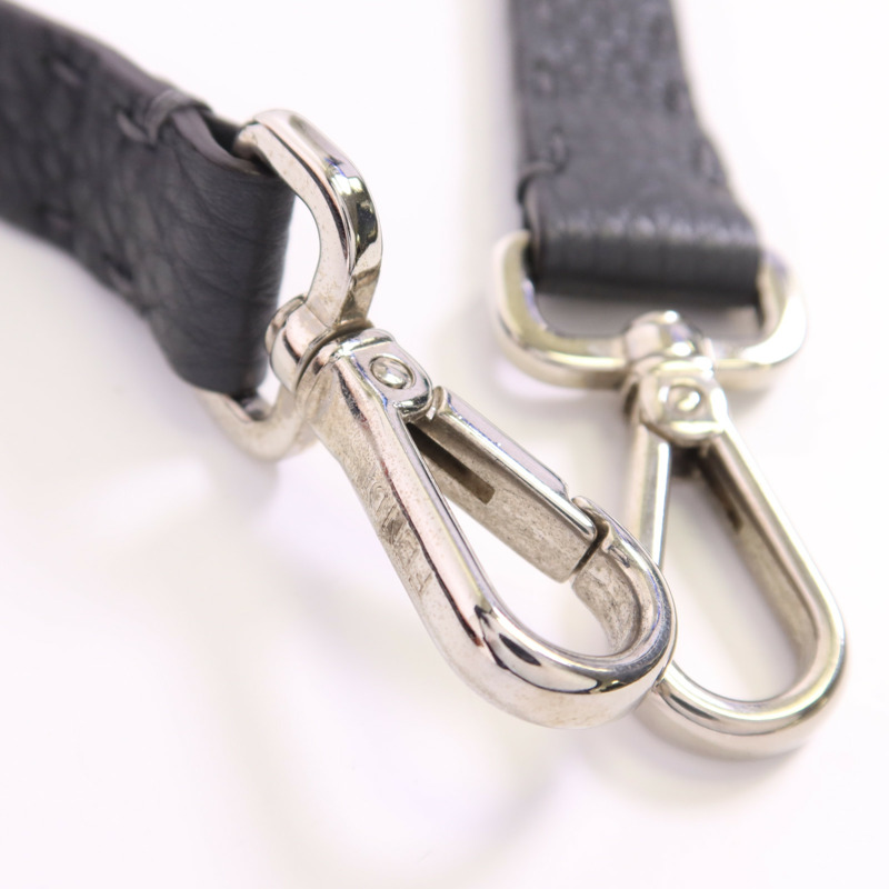 FENDI 牛皮皮革2 Way Shoulder Bag銀扣手挽肩背兩用袋-10